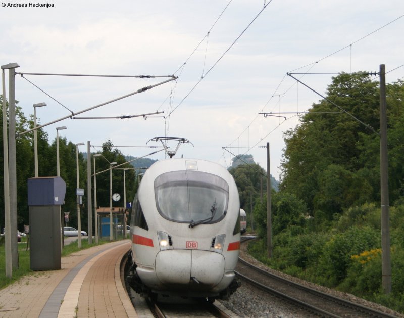 411 082-1  Mainz  als ICE 185 nach Zrich HB bei der Durchfahrt Singen Landesgartenschau 11.8.08