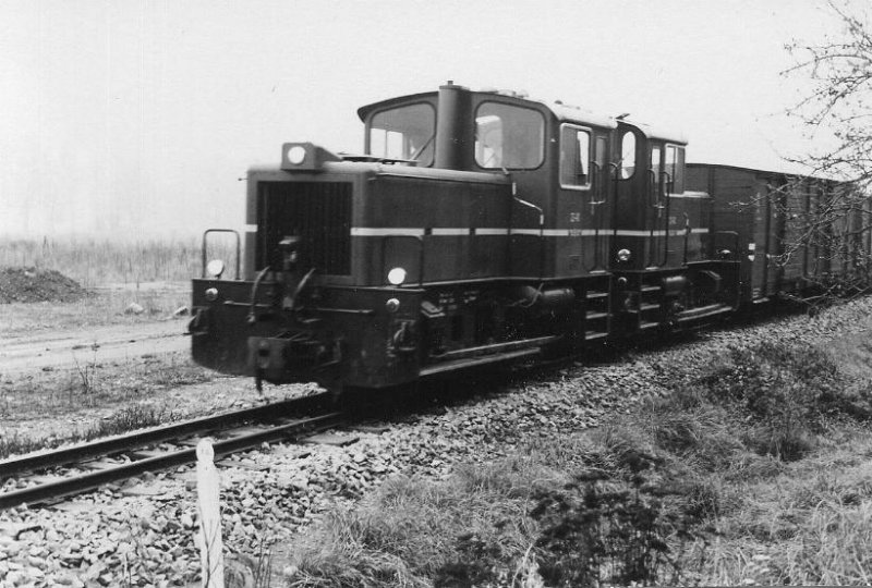 4.12.1972 Gterzug auf der Jagsttalbahn, Doppeltraktion