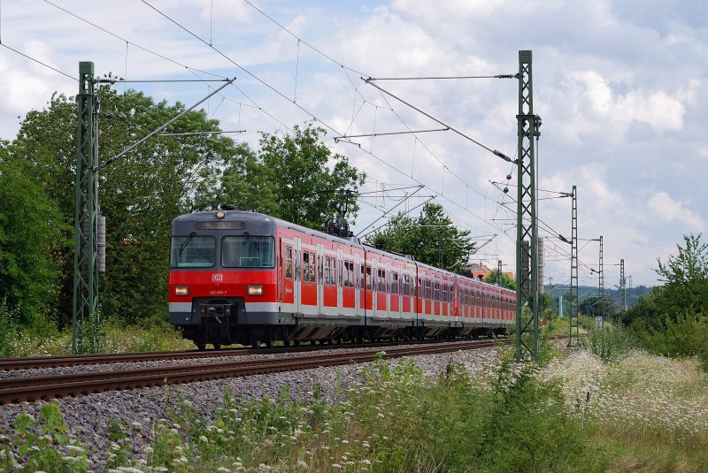 420 489 und 420 441 vor Malmsheim (20.07.2008)