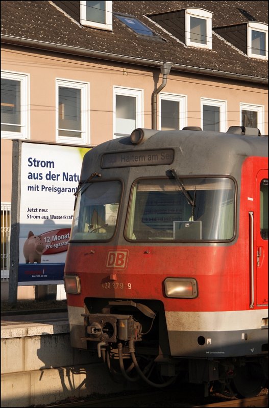 420er Impression im Morgenlicht des 27.12.2008 in Haltern am See. 