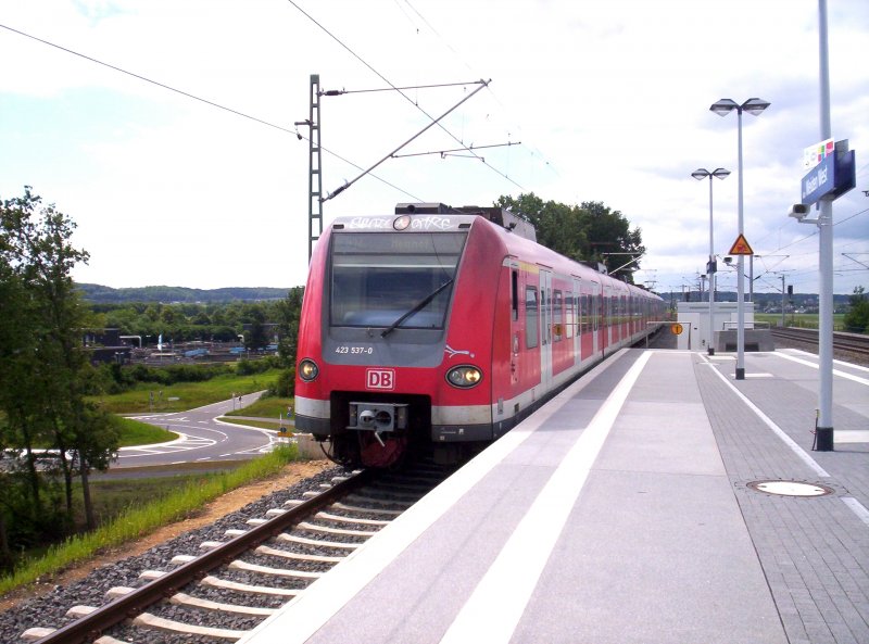 423 537/037 asl S12 von Dren nach Hennef bei der Einfahrt von Kln Weiden West