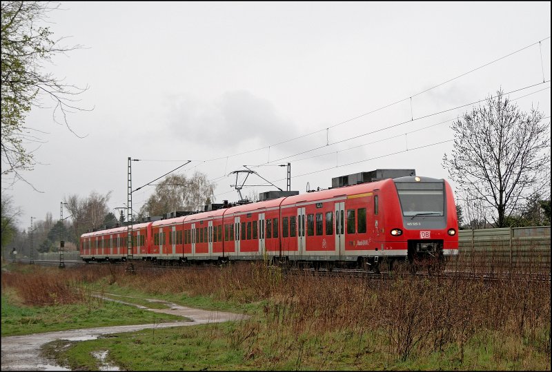 425 525/025 und ein Schwestertriebzug fahren als RB42 (RB 20237)  Haard-BAHN  nach M�nster(Westf)Hbf. (05.04.2008)

