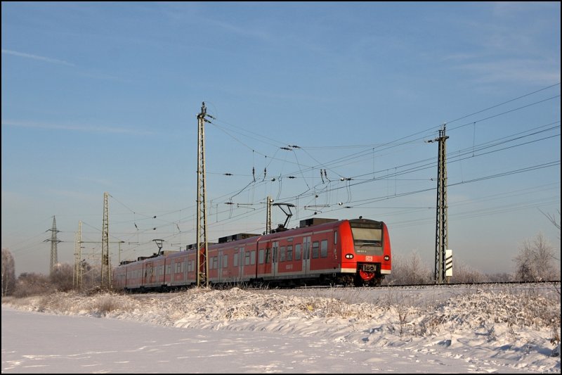 426 514/014 und ein 425er sind als RB42 (RB 20240)  HAARD-Bahn  nach Essen Hbf unterwegs. (09.01.2009)