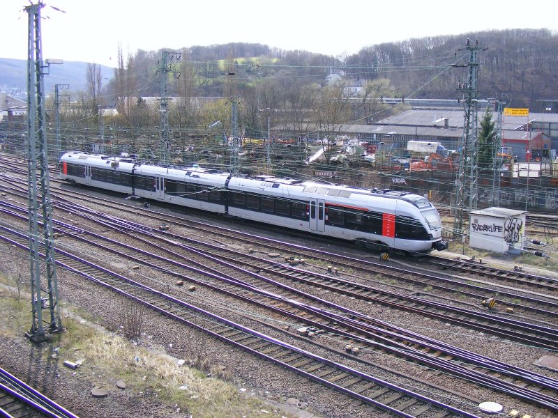 427 102 (ET23.003 - AbelioRail)als ABR33821 Essen - Hagen; Einfahrt Hagen Hbf (Mrz 08-30)