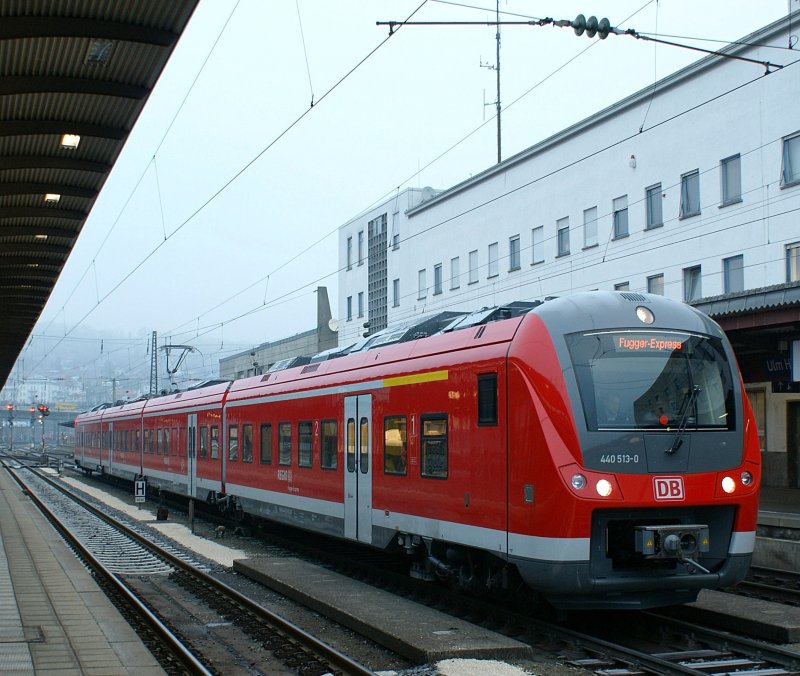 440 513-0  Fugger Express  in Ulm am 9. Dezember 2008 