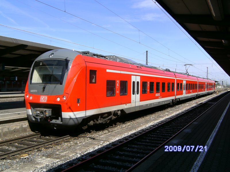 440 517-1 in Augsburg Hbf(21.07.2009).