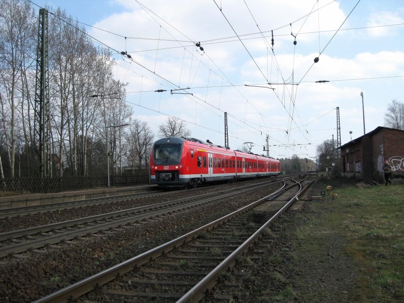 440 532-0 ist am 31.03.09 in Radbruch auf Testfahrten unterwegs.