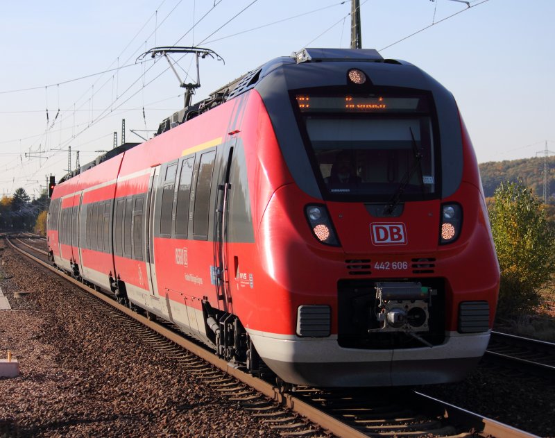 442 606 DB in Hochstadt/ Marktzeuln am 19.10.2012.