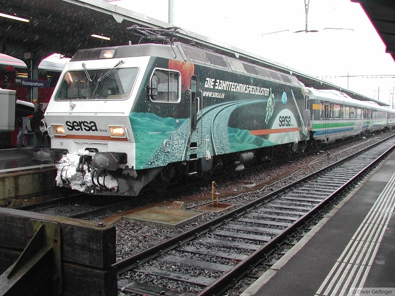 456 093-4 mit Aufschrift Bodensee-Toggenburg an einem ungemtlichen Freitag (23. Mrz 2007) in Romanshorn. 