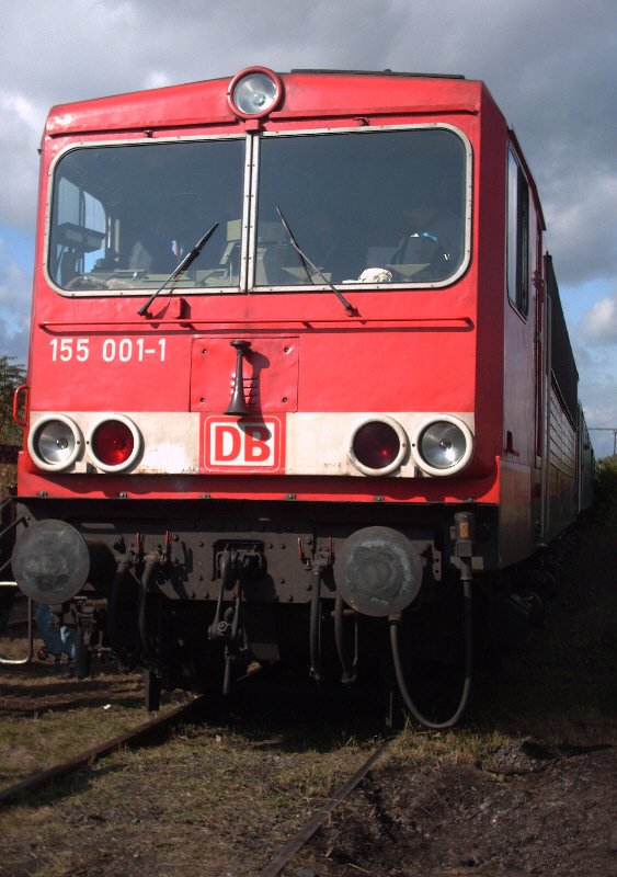 5 Eisenbahnfest Berlin -Schneweide 03.10.2008.- 155 001-1