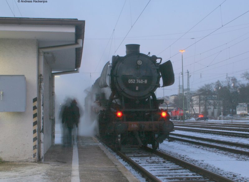 50 2740 wartet auf die Ausfahrt in Villingen 3.1.09