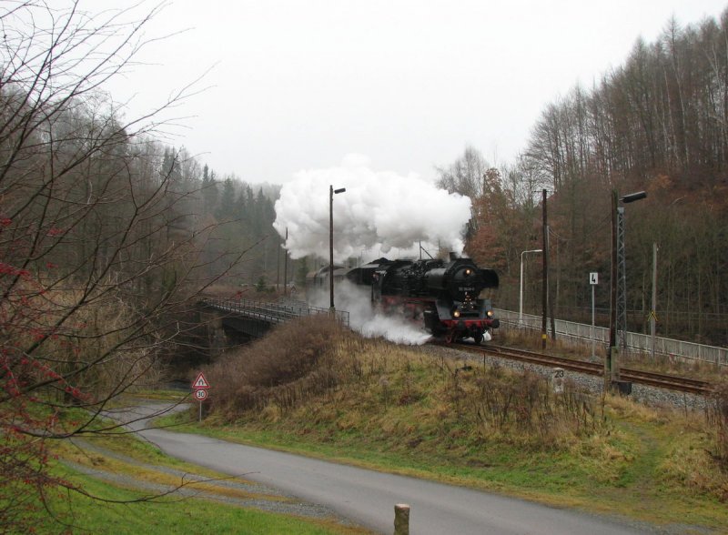 50 3648 mit Sonderzug - DPE 86063 - aus Chemnitz, zur Bergparade nach Annaberg in Wilischthal (23.12.2006)