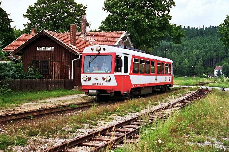 5090.005 im Bahnhof Alt Weitra (21. August 1998)