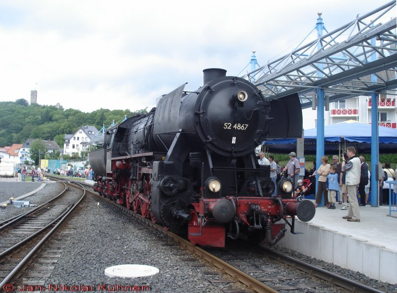 52 4867 in Knigstein.
(Pfingstdampf in Knigstein 2007)