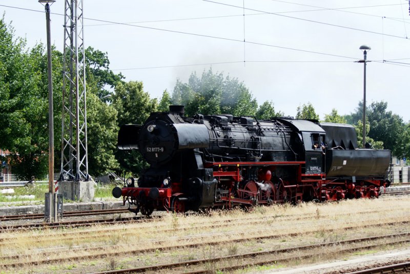 52 8177-9 beim Bahnhofsfest Knigs Wusterhausen 19.07.2008