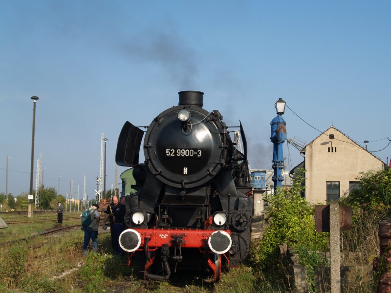52 9900-3 am 19.09.2009 beim Eisenbahnfest im Bw hist. Arnstadt