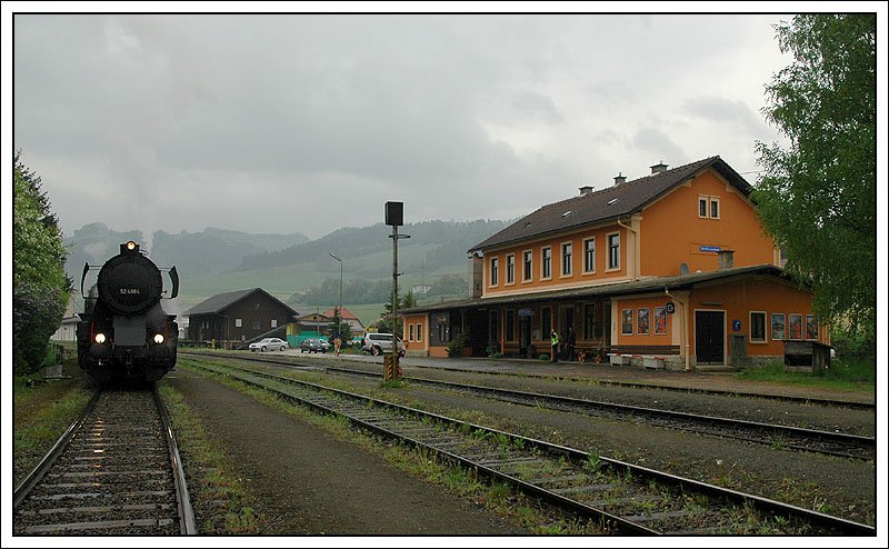 52.4984 als LPz 32171 (Zeltweg-Wolfsberg) bei der Ankunft am 4.5.2007 in Bad. St. Leonhard.