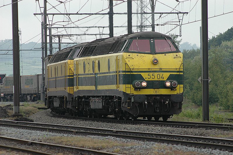 5504 + 5503 Montzen Ausfahrt in Richtung Aachen 04.06.2004