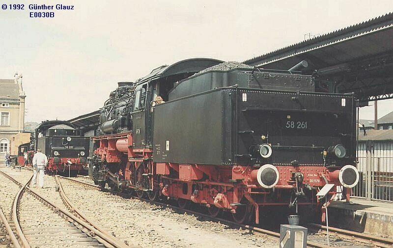 58 261 bei einen Bahnhofsfest in Zittau / Sachsen