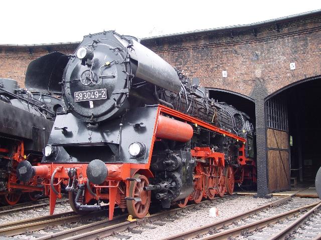 58 3049 im Eisenbahnmuseum Schwarzenberg am 8.5.05