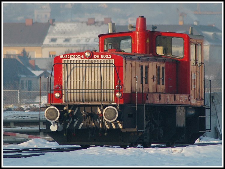 600.2 bei Verschubarbeiten am Graz-K�flacher Bahnhof am 5.2.2006.