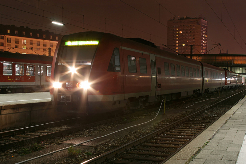 612 578 und ein weiterer 612 am 31.10.2009 in Mnchen Hbf.