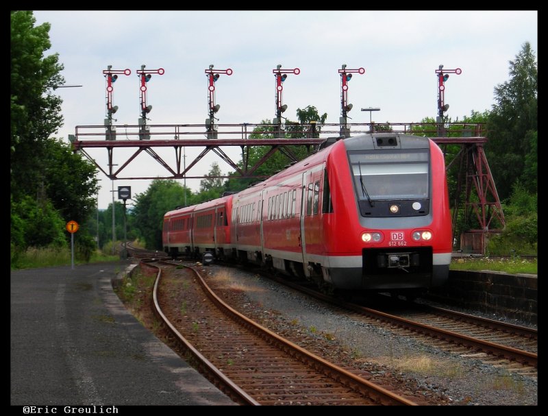 612 662 fhrt gerade in den Bahnhof Bad Harzburg ein.