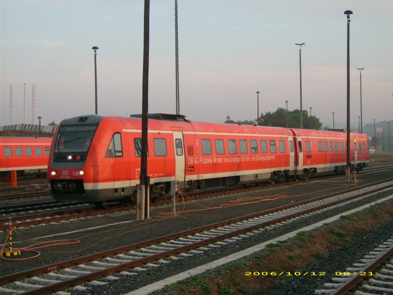 612 Prfzug der DB AG Prfstelle Minden zu Gast in Gera