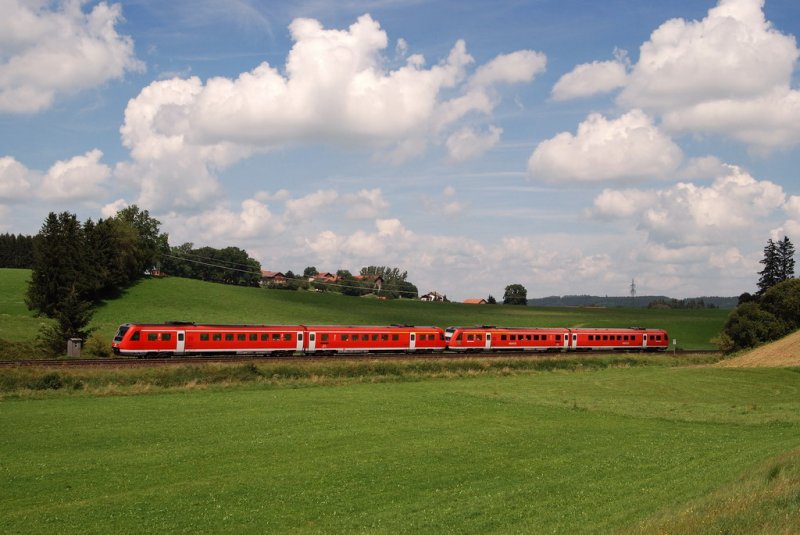 612'er Prchen mit RE 32748 in Grwangs (13.08.2007)
