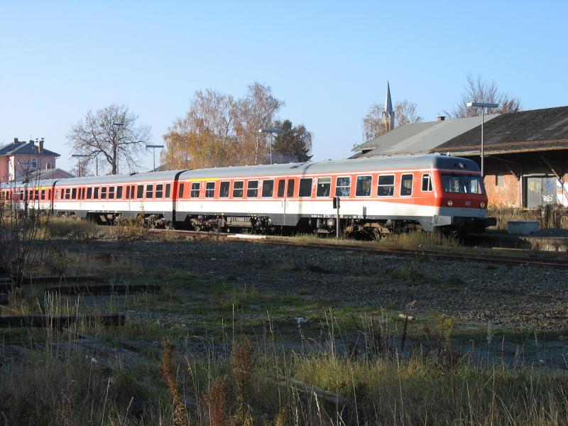 614 005-7 als Leerreisezug von Mnchberg nach Hof Hbf kurz vor der Ausfahrt in Mnchberg