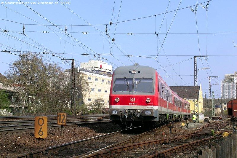 614 013/014 am 12.4.'05 in Frth, Ausfahrt nach Cadolzburg.