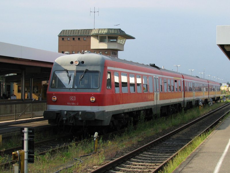614 084, der 614 mit der hchsten Ordungsnummer, am 5.6.2008 in Weiden.