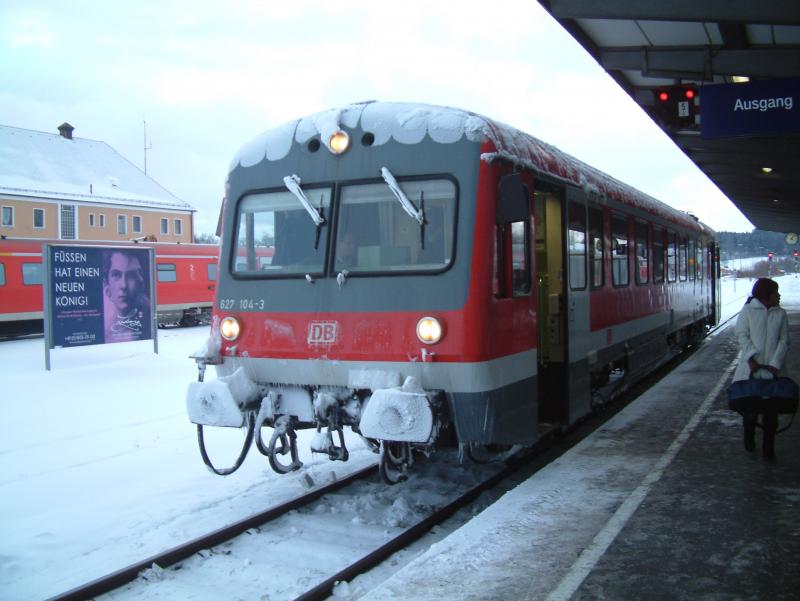 627 104 am 17.12.05 in Kempten Hbf