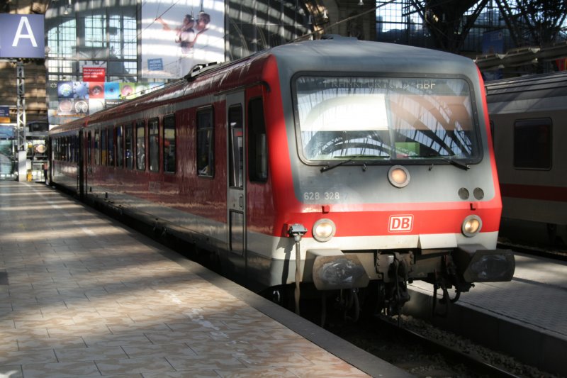 628 328 am 21.3.2009 in Frankfurt/M er kam von Glauburg -Stockheim und fhrt die Strecke wieder retour.