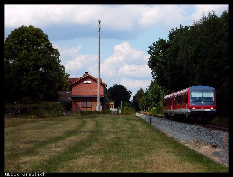 628 545 durchf�hrt den ehemaligen Bahnhof Hope