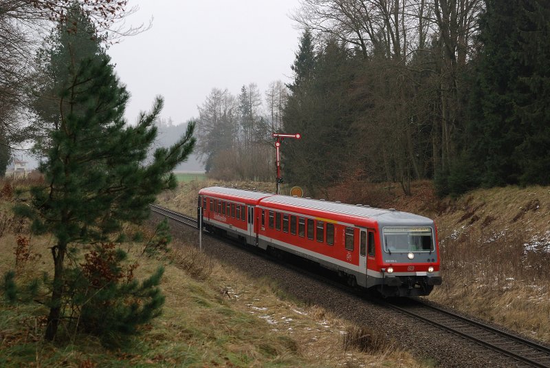 628 578 mit RB 27154 bei Tling (21.11.2007)