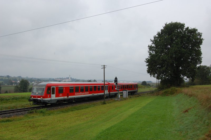 628 581 an der Abzweigung Elsenbach bei Rott am 15.09.2008