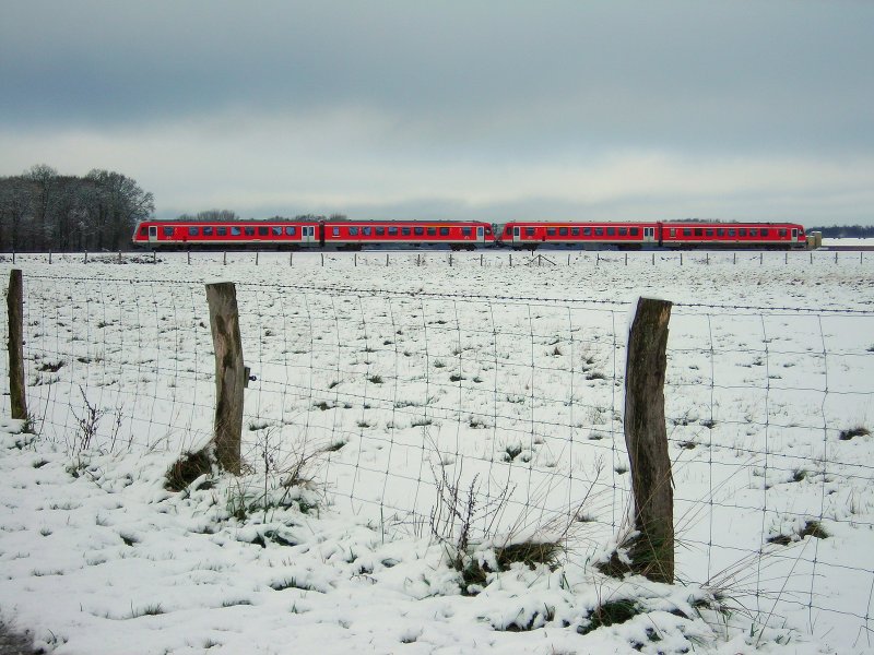 628 Doppeltraktion auf der Heidebahn am 22.11.08