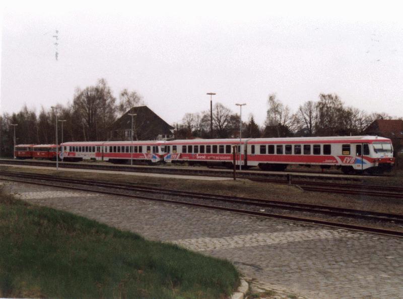 628er Triebwagen in Bremervrde 2000