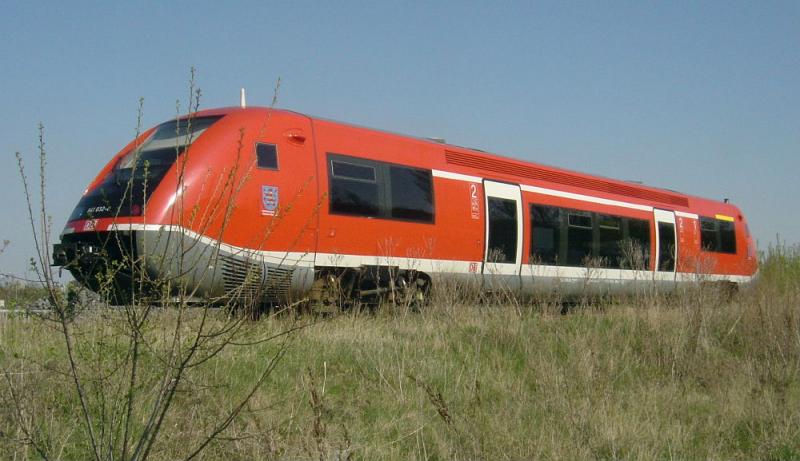 641 032-8 rangiert am 21.04.2005 in Smmerda um anschlieend nach Erfurt zum tanken zu fahren.