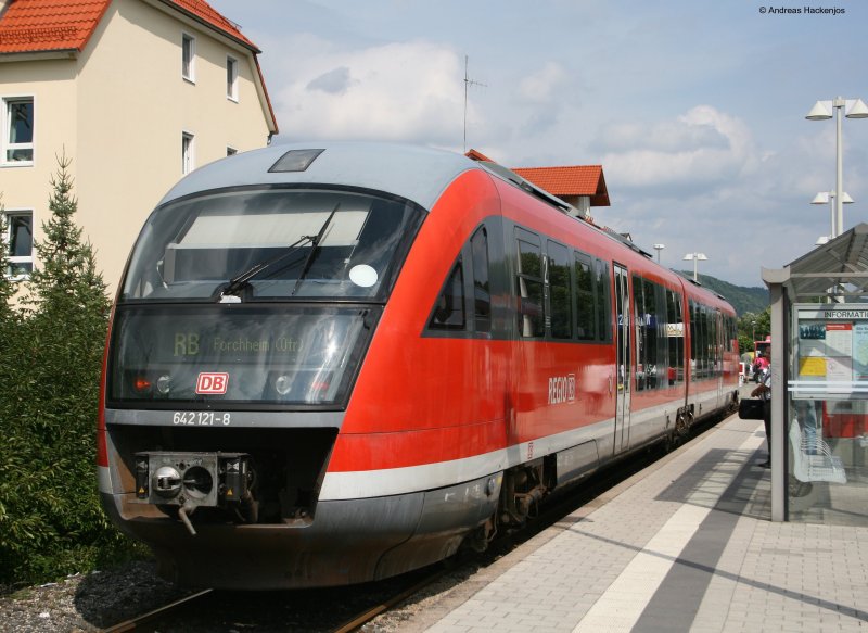 642 121-8 als RB 34117 am Ende ihrer Reise in Ebermannstadt 3.9.08