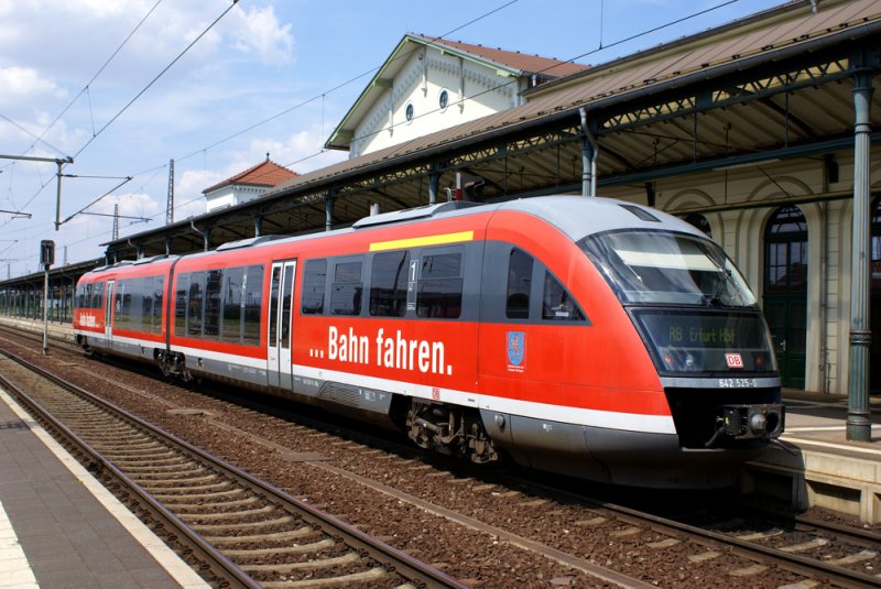 642 525-0 im Bahnhof Nordhausen 