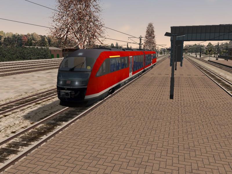 642-er Desiro im Bahnhof Diepholz (Strecke : German Railroads 2;Die Rollbahn)