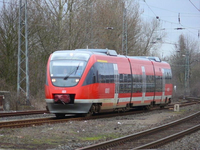 643 543-2 bei der Einfahrt in Moers am 15.3.2009