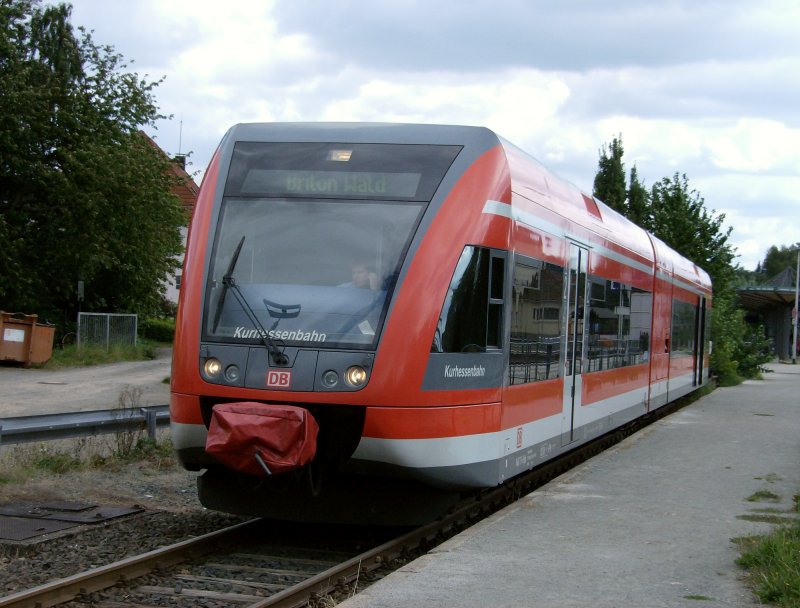 646 211 auf Gleis 4 in Korbach Hbf