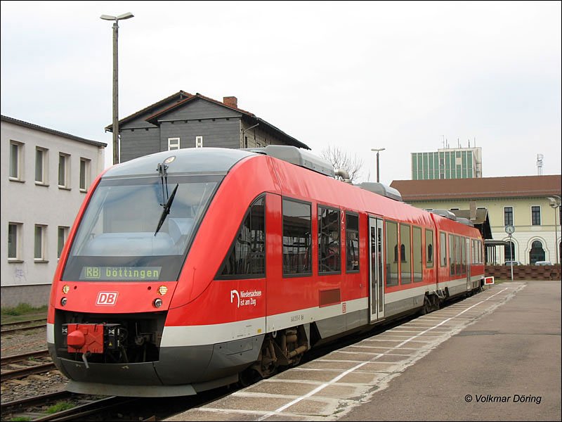 648 255 abfahrbereit in Nordhausen als RB 14480 nach Gttingen  Niedersachsen ist am Zug  - 09.04.2007
