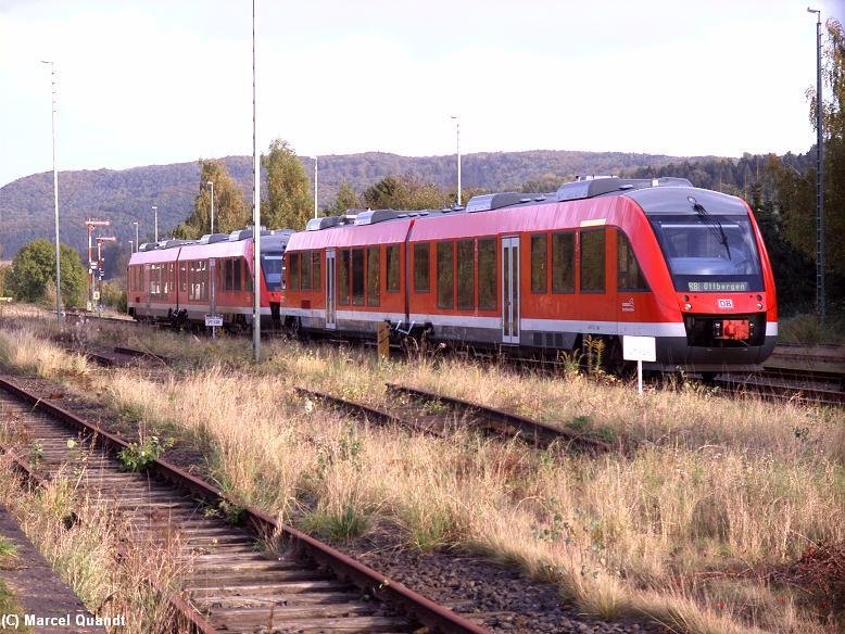 648 272 und 648 252 stehen wegen dem Streik in Ottbergen auf dem Abstellgleis.