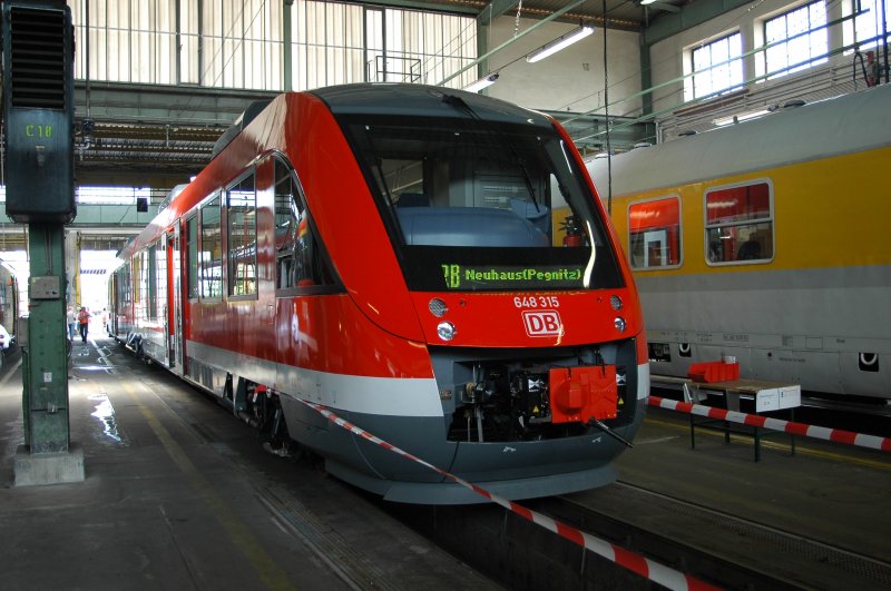 648 315 am 31.05.08 im Wagenwerk Mnchen-Pasing (TdoT)