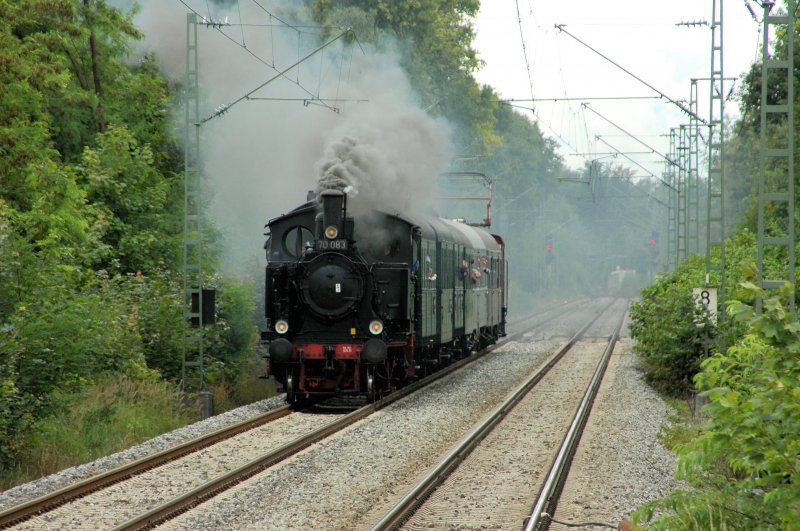 70 083 am 19.07.09 aus Daisenhofen in Mnchen-Siemenswerke