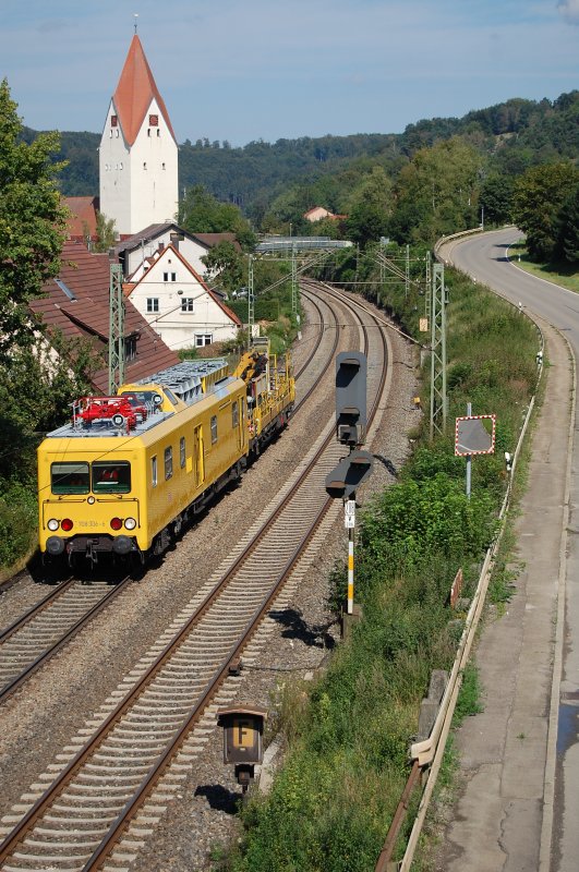 708 306-6 fuhr am 24.08.07 durch Lonsee an der Filsbahn mit Fahrtrichtung Ulm.